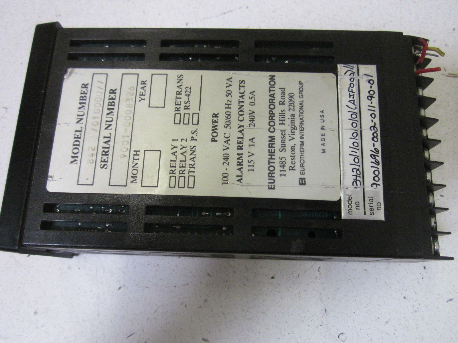 EUROTHERM CORPORATION 842/010000 * USED*