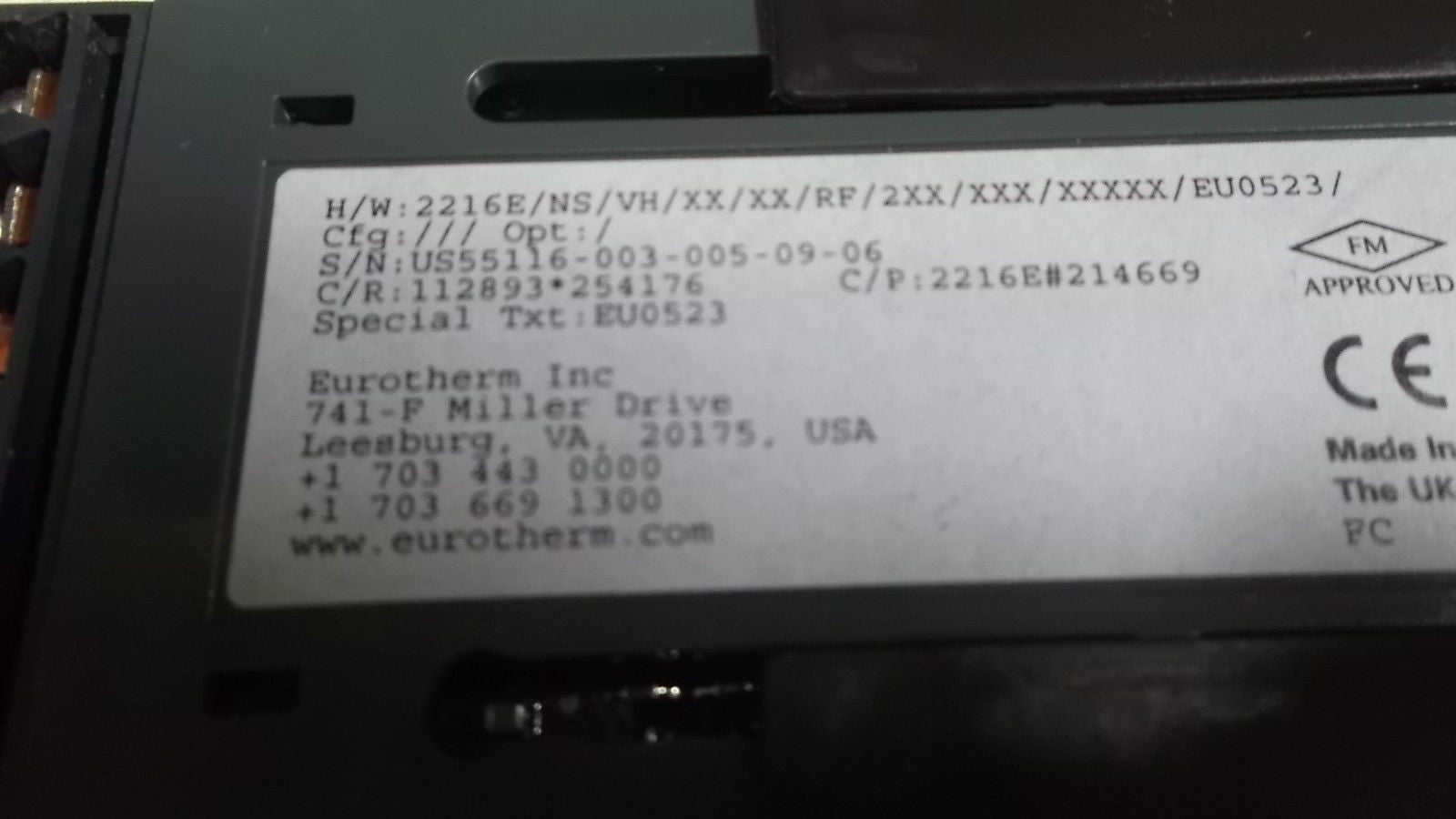 EUROTHERM US55116-003-005-09-06 *NEW IN BOX*