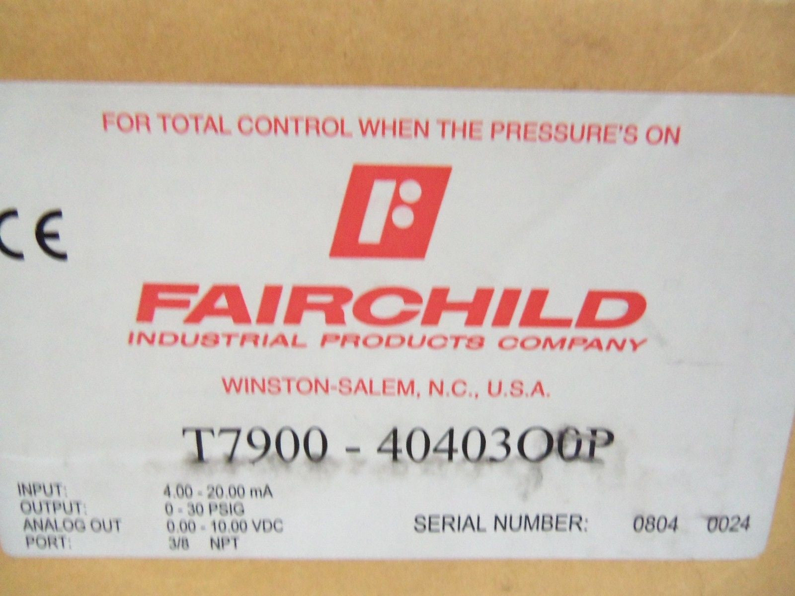 FAIRCHILD T7900-F40403O0P *USED*