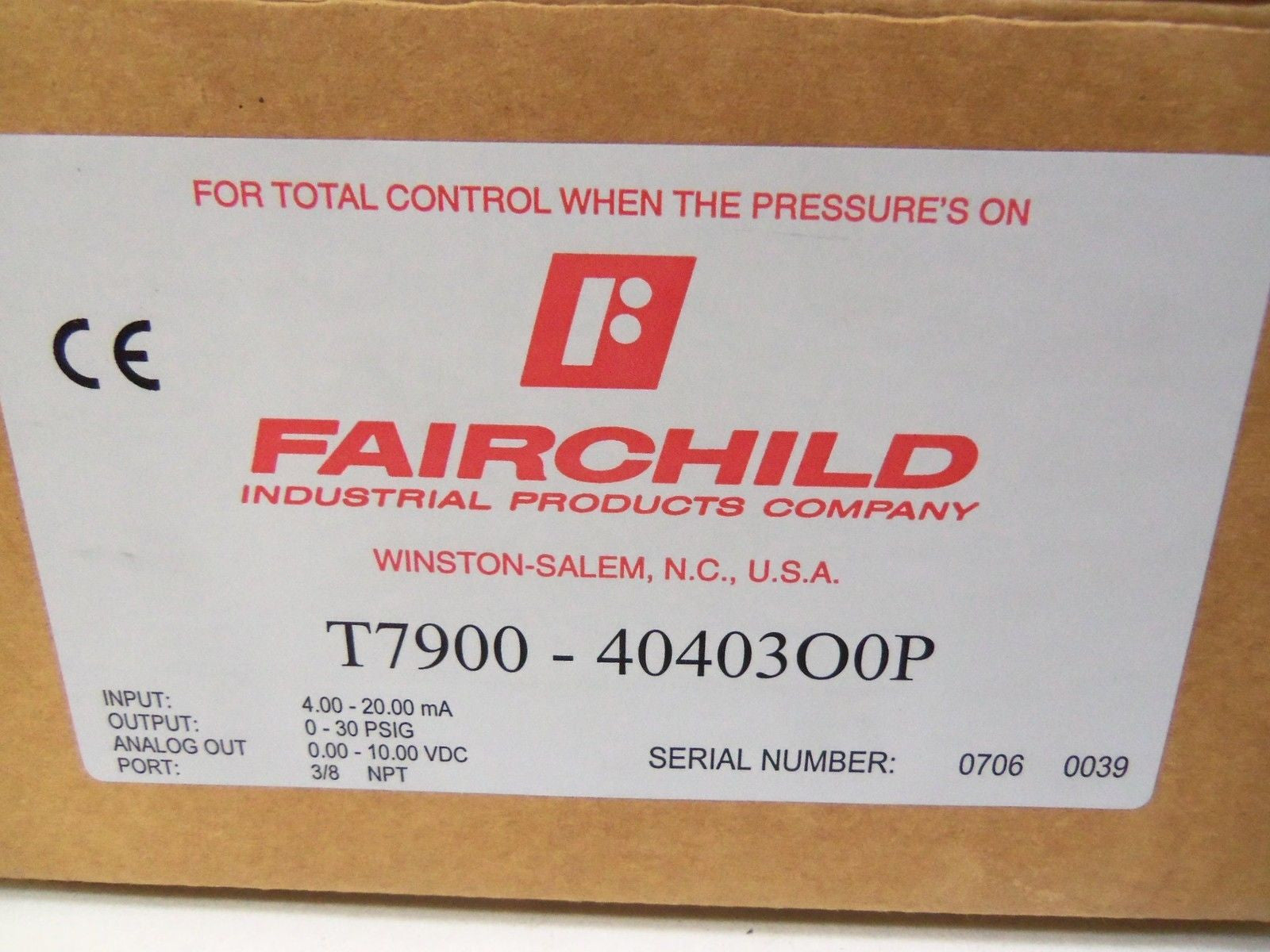 FAIRCHILD T7900-F40403O0P *NEW IN BOX*