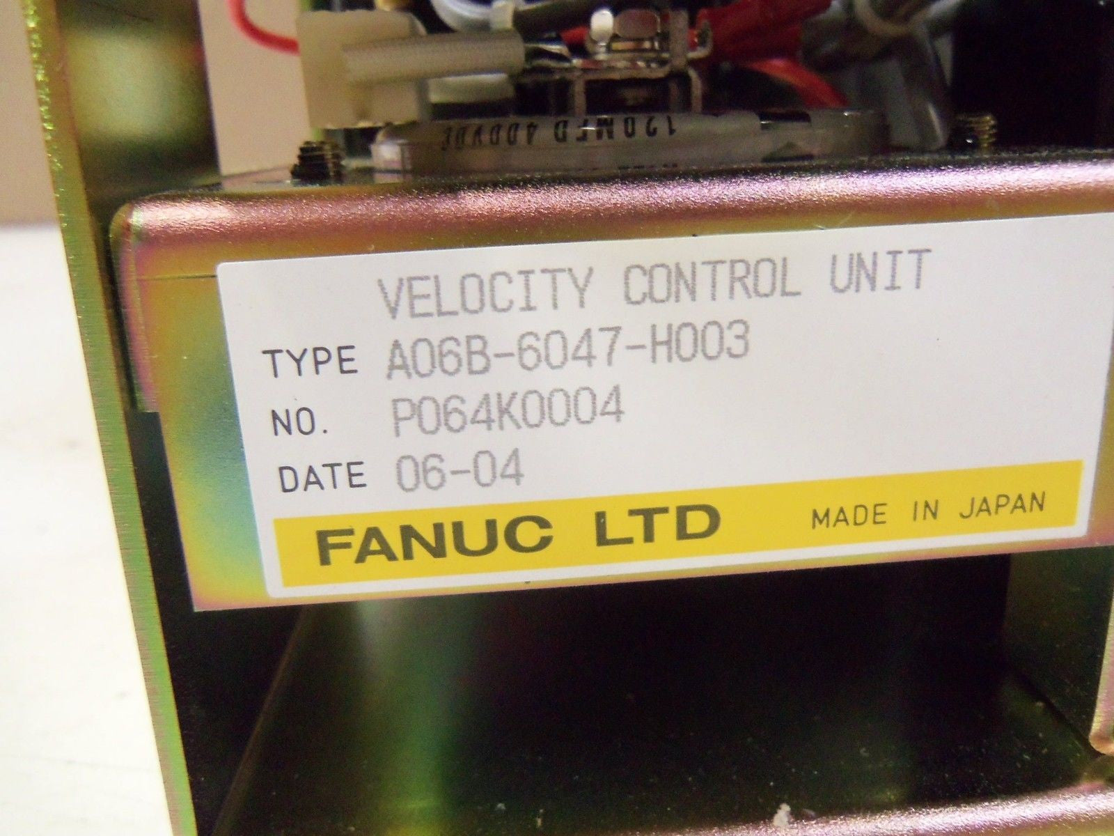 FANUC A06B-6047-H003 VELOCITY CONTROL UNIT *NEW NO BOX*