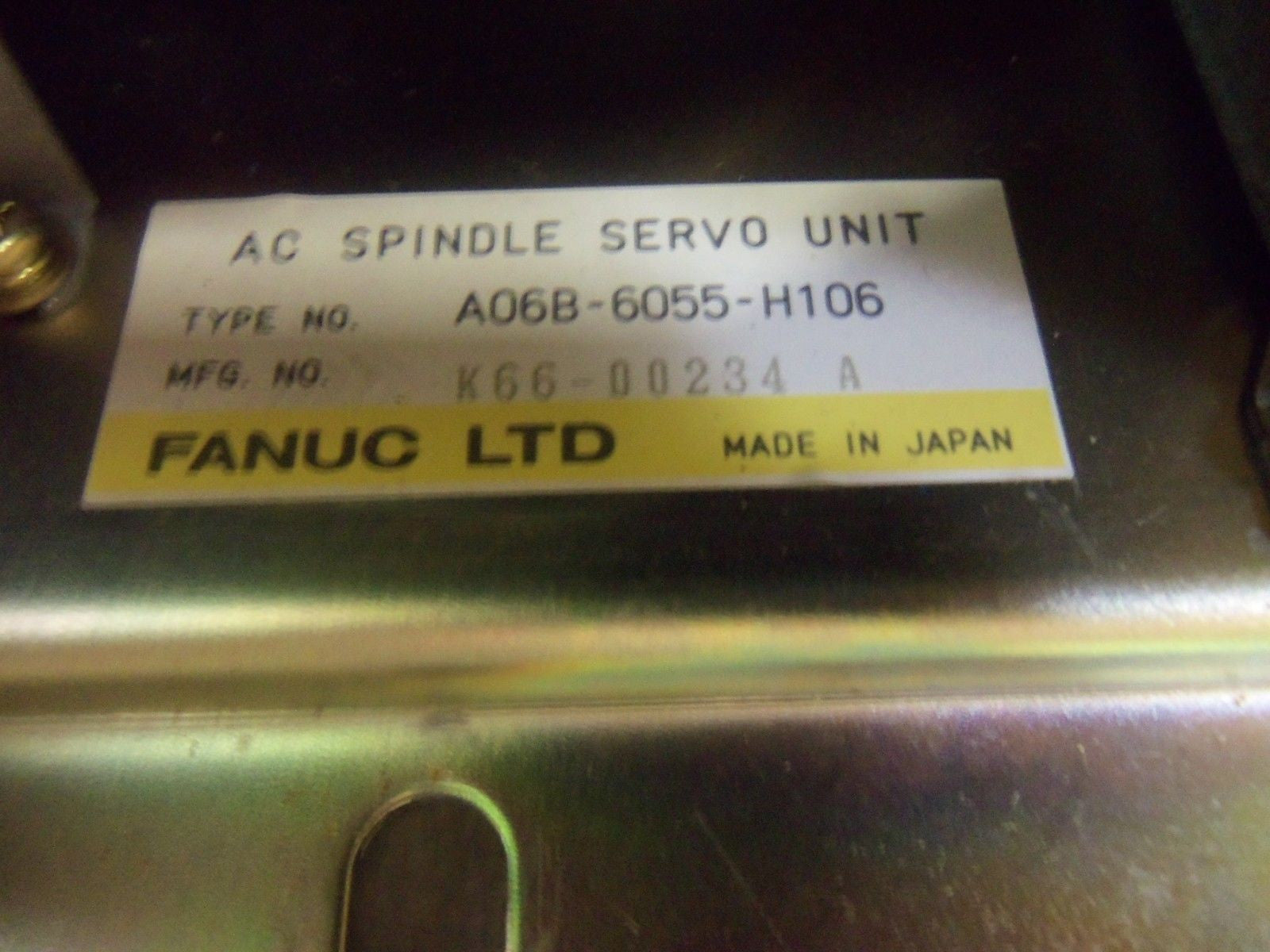 FANUC A06B-6055-H106 AC SPINDLE SERVO UNIT *REPAIRED*