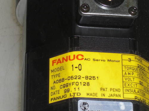 FANUC AC SERVO MOTOR A06B-0522-B251 *USED*