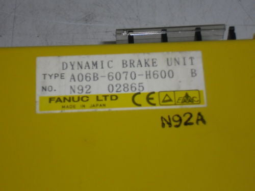 FANUC DYNAMIC BRAKE UNIT A06B-6070-H600 *USED*