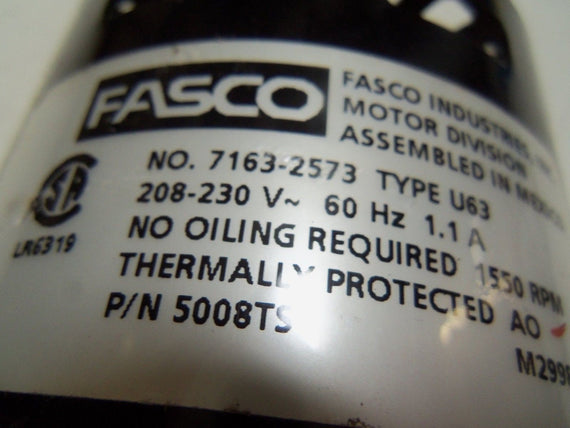 FASCO 5008TS FAN MOTOR *USED*