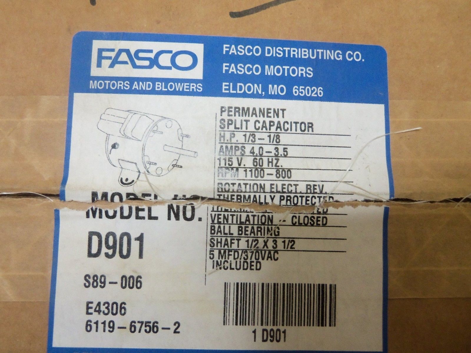 FASCO D901 *NEW IN BOX*