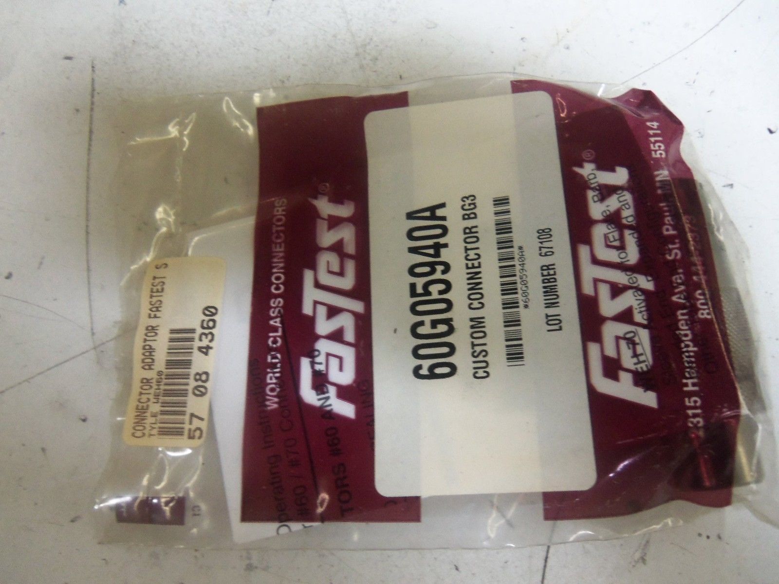 FASTEST 60G05940A *NEW IN FACTORY BAG*
