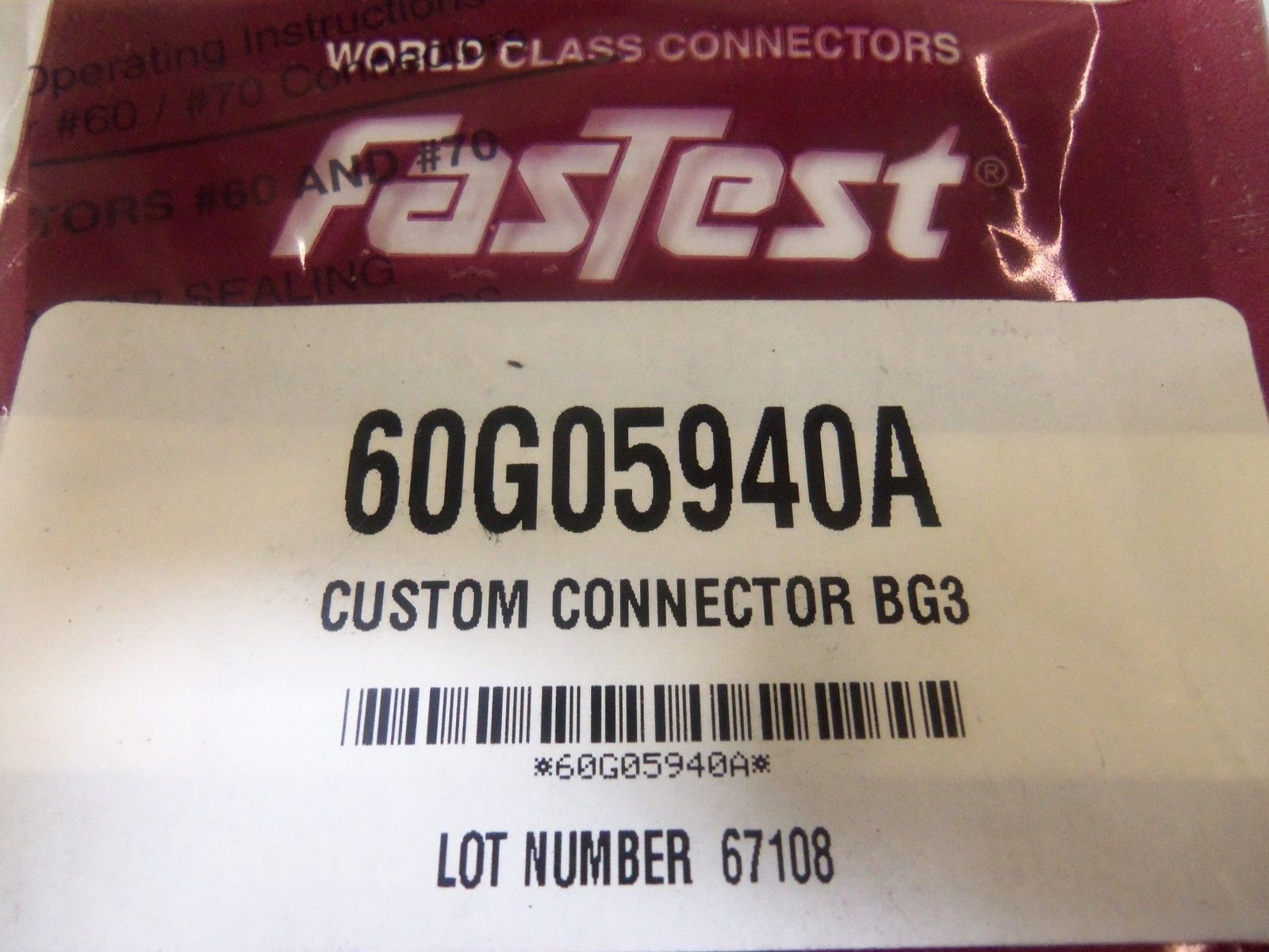 FASTEST 60G05940A *NEW IN FACTORY BAG*