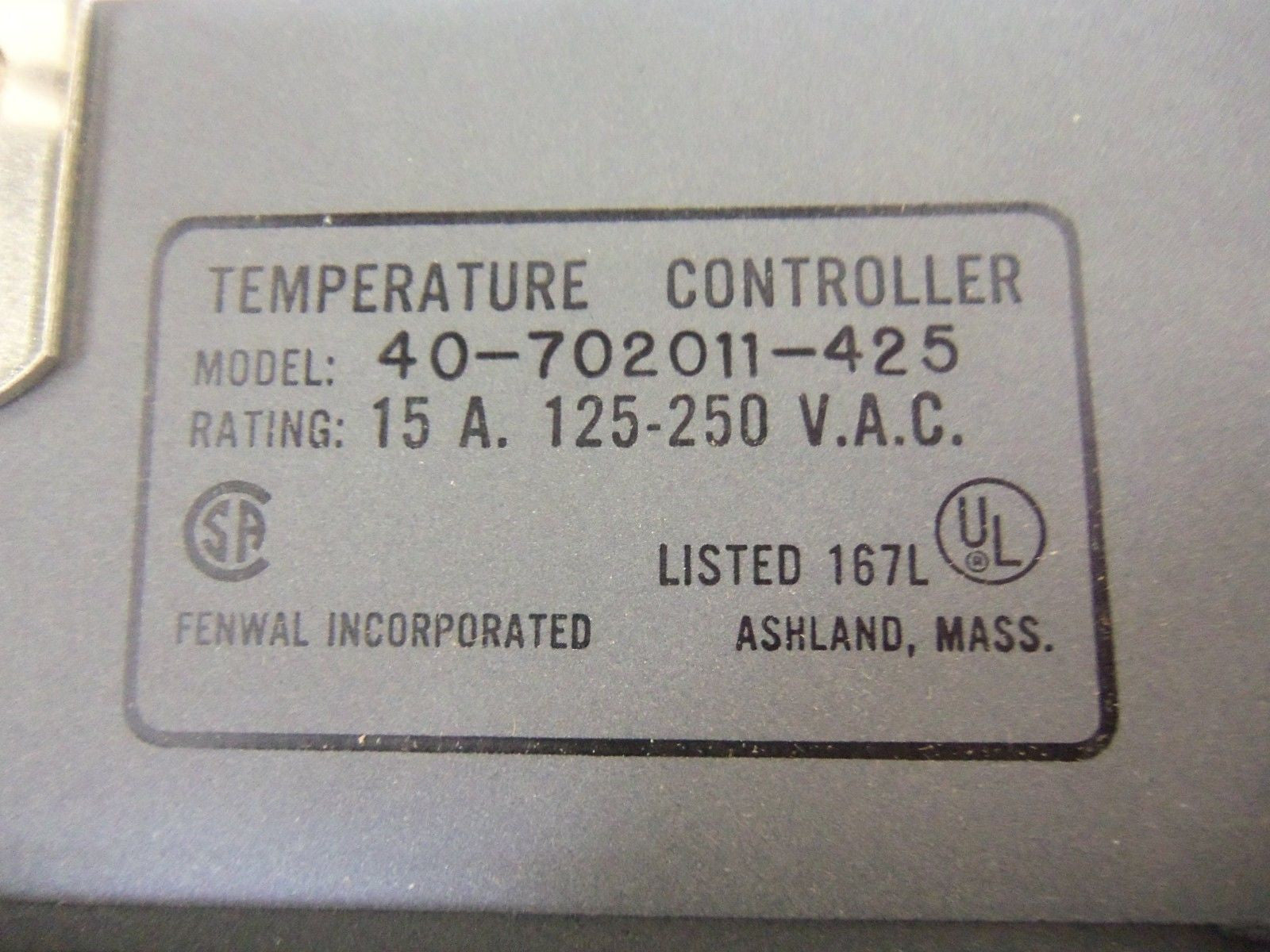 FENWAL 40-702011-425 *NEW IN BOX*