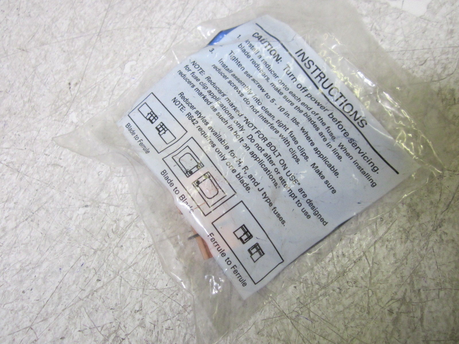 FERRAZ SHAWMUTT R636 FUSE REDUCER 60A 1000V *NEW IN A FACTORY BAG*