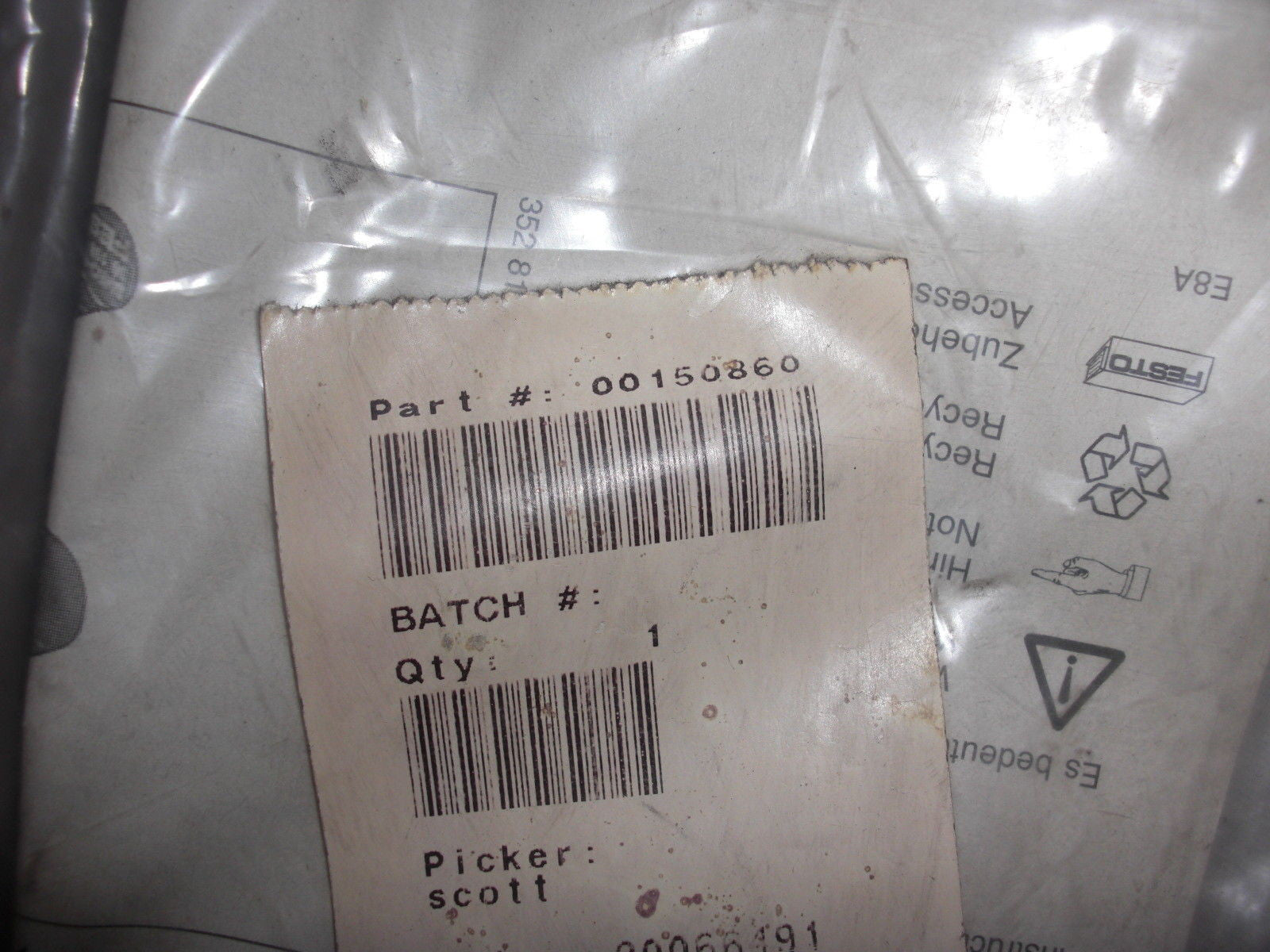 FESTO 00150860 *NEW*