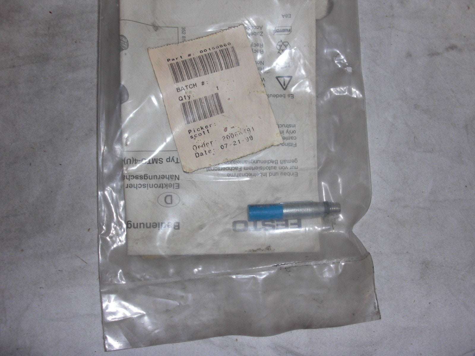 FESTO 00150860 *NEW*