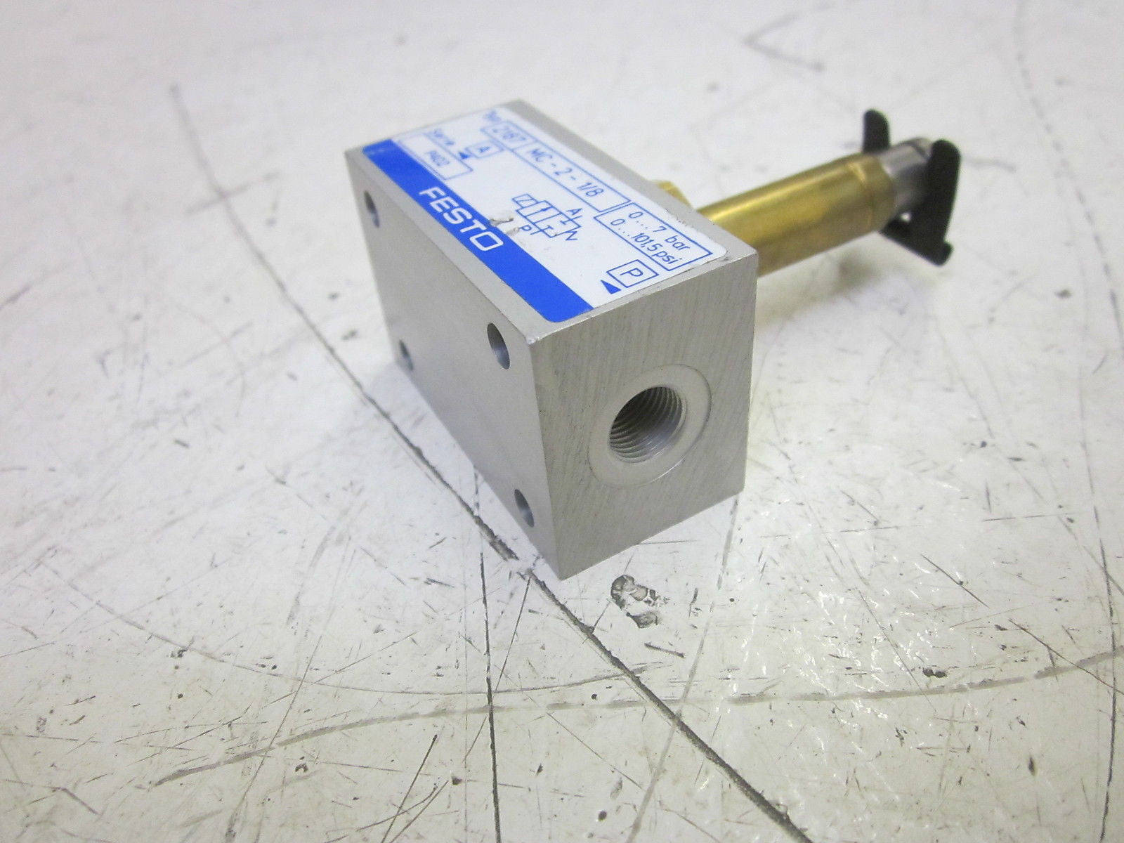 FESTO 2187 MC-2-1/8 SOLENOID VALVE *NEW NO BOX*