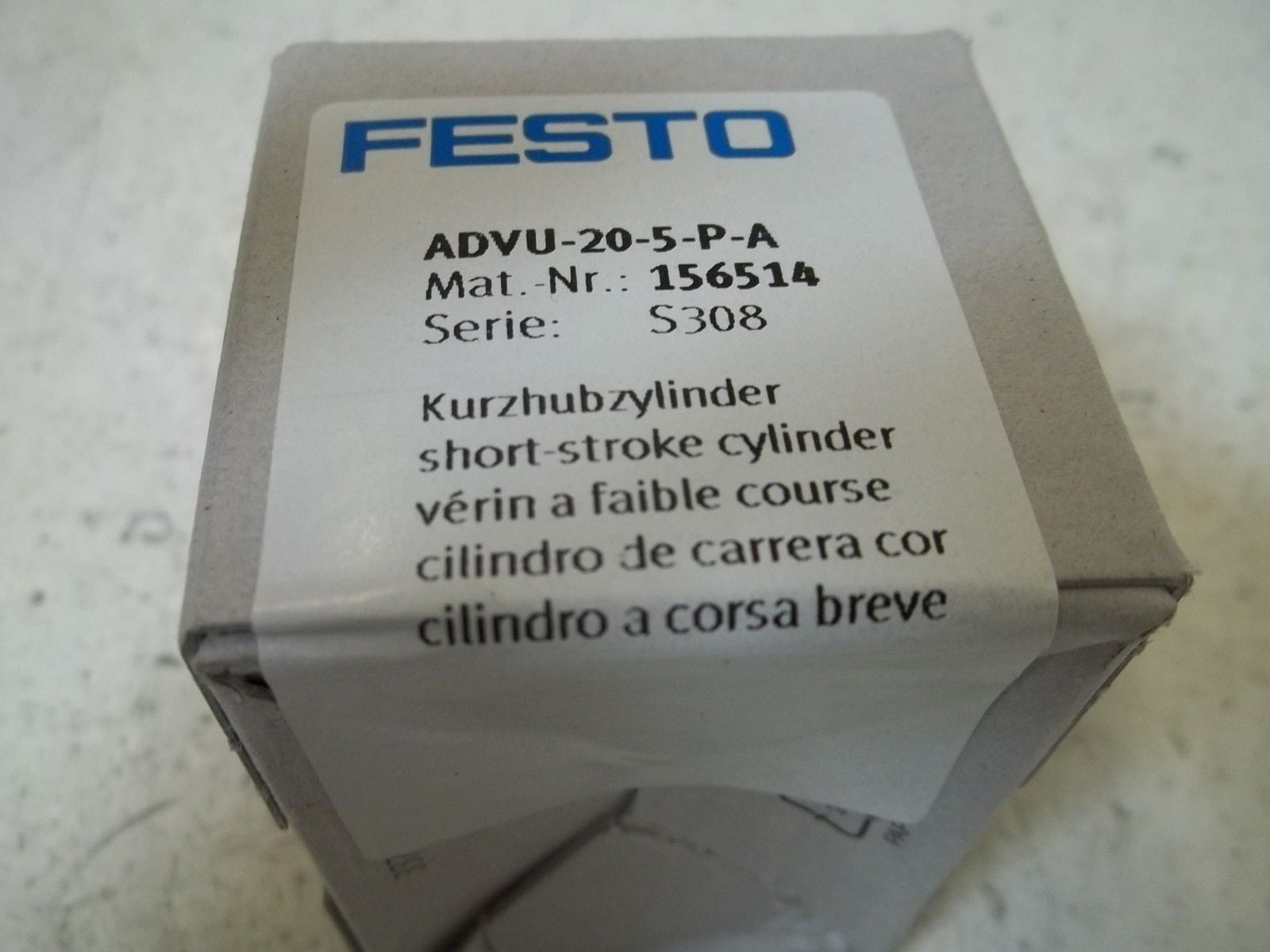 FESTO ADVU-20-5-P-A COMPACT CYLINDER *FACTORY SEALED*