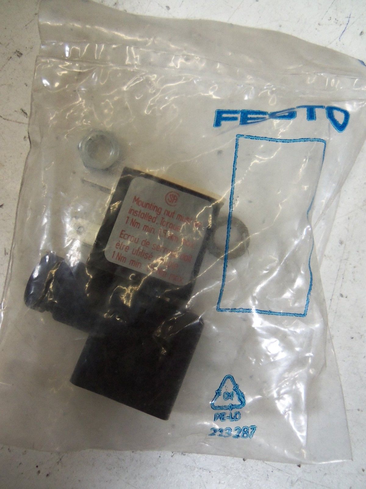 FESTO BMSFW-CSA VALVE PLUG CONNECTOR 120V *NEW IN FACTORY BAG*