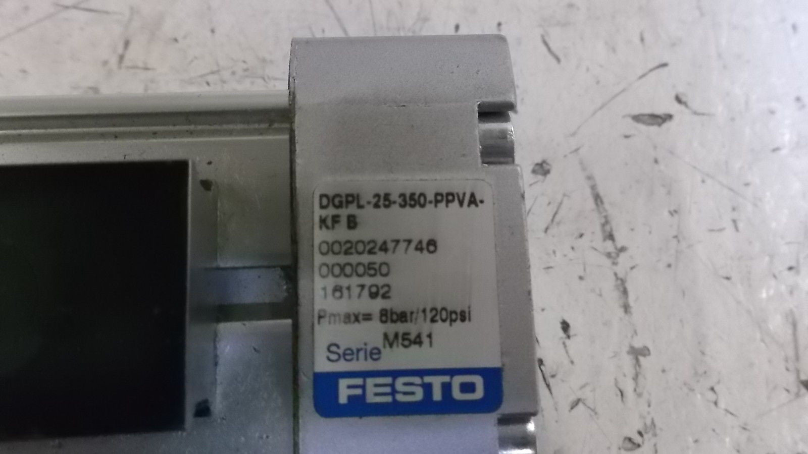 FESTO DGPL-25-350-PPVA-KF PNEUMATIC LINEAR ACTUATOR *USED*