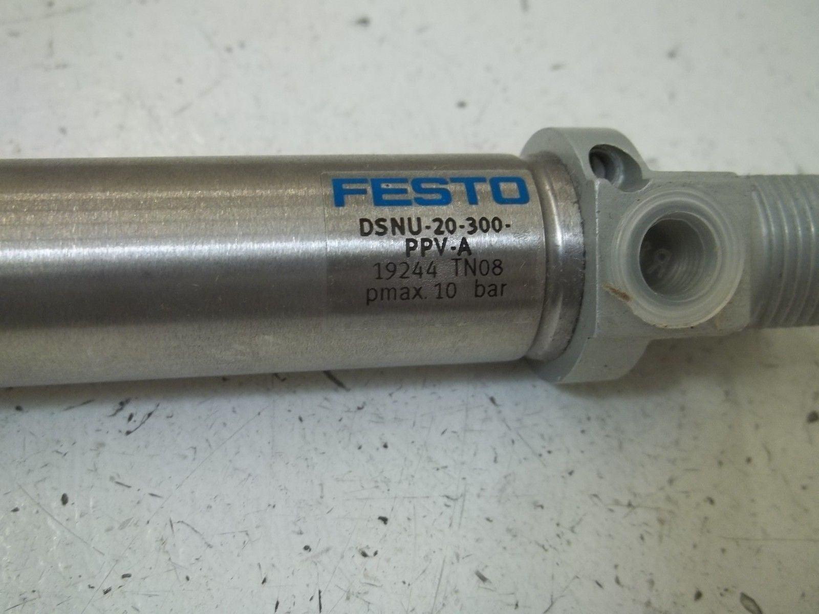 FESTO DSNU-20-300-PPV-A PNEUMATIC CYLINDER (AS PICTURED) *USED*