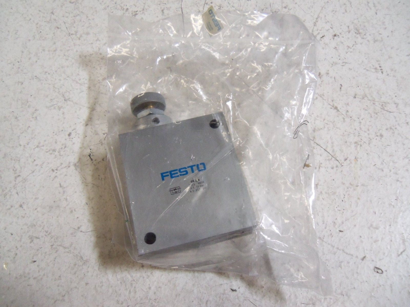 FESTO GR-3/4 FLOW CONTROL VALVE *NEW IN FACTORY BAG*