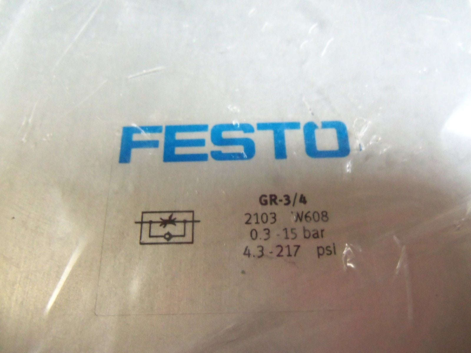 FESTO GR-3/4 FLOW CONTROL VALVE *NEW IN FACTORY BAG*
