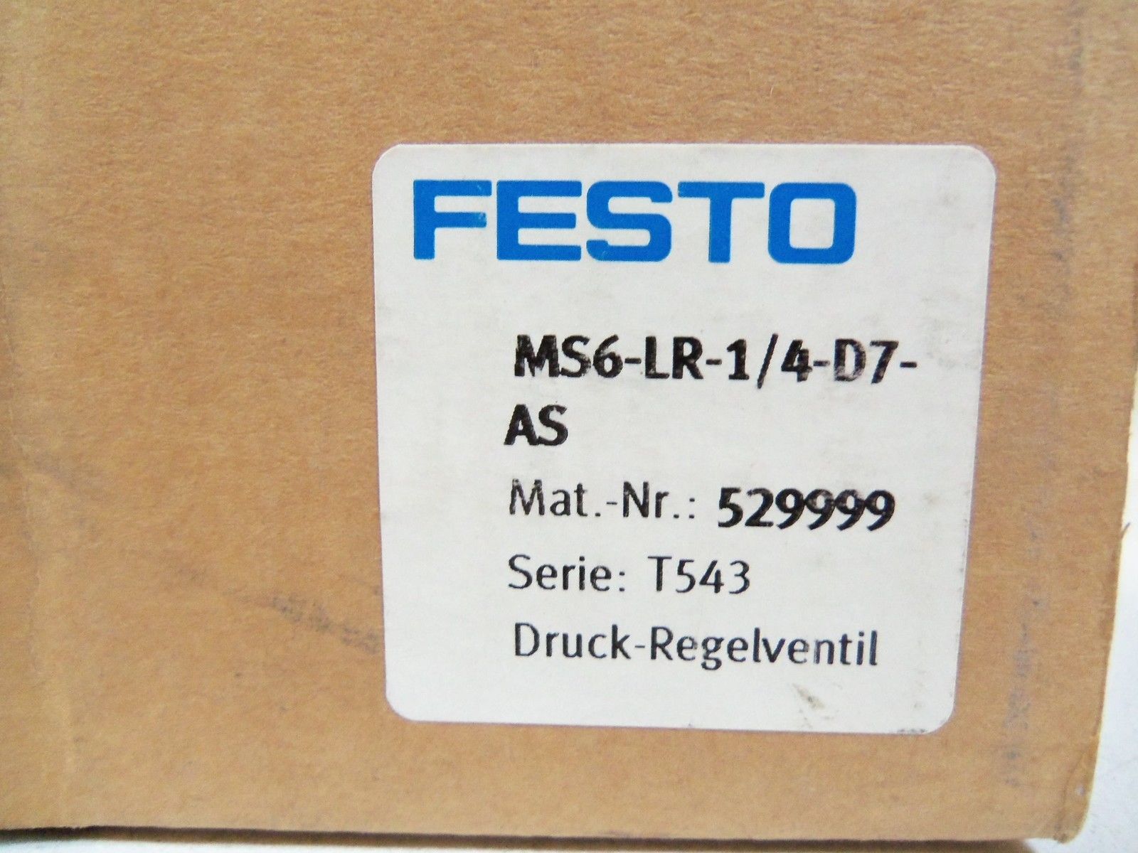 FESTO MS6-LR-1/4-D7-AS *NEW IN BOX*