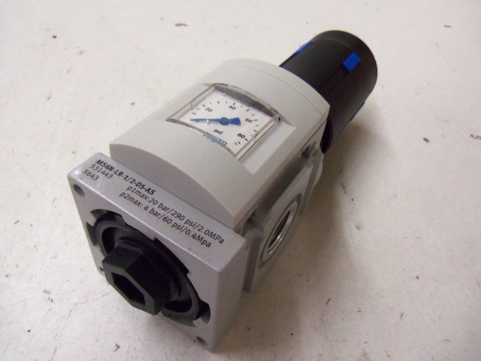 FESTO MS6N-LR-1/2-D5-AS PRESSURE REGULATING VALVE 531443 *NEW IN BOX*