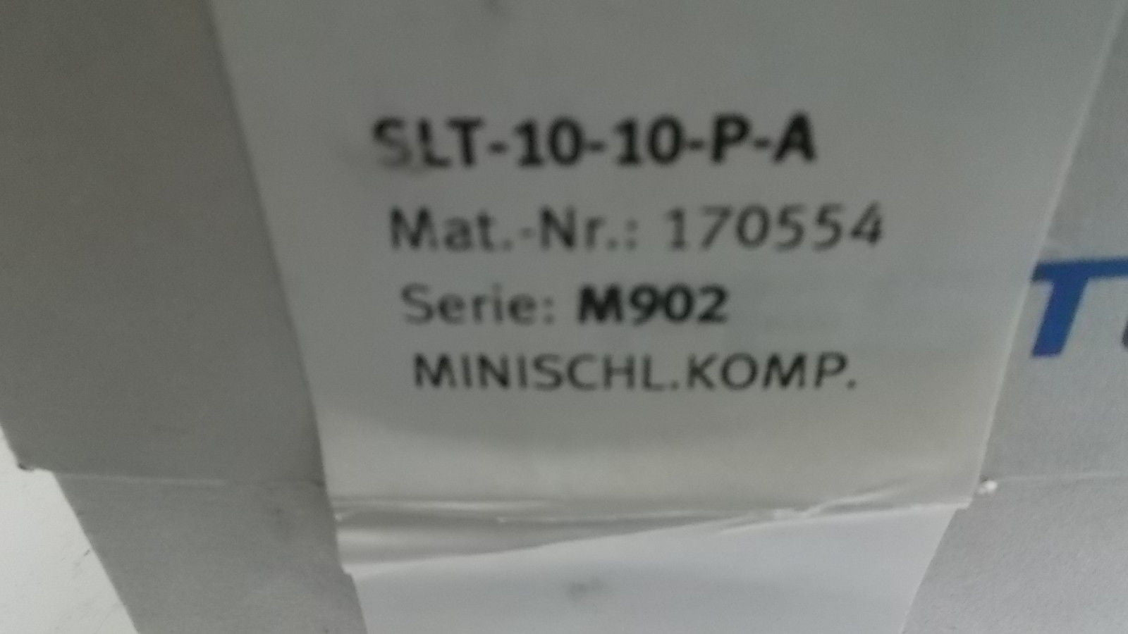 FESTO SLIDE CYLINDER SLT-10-10-P-A *NEW IN BOX*
