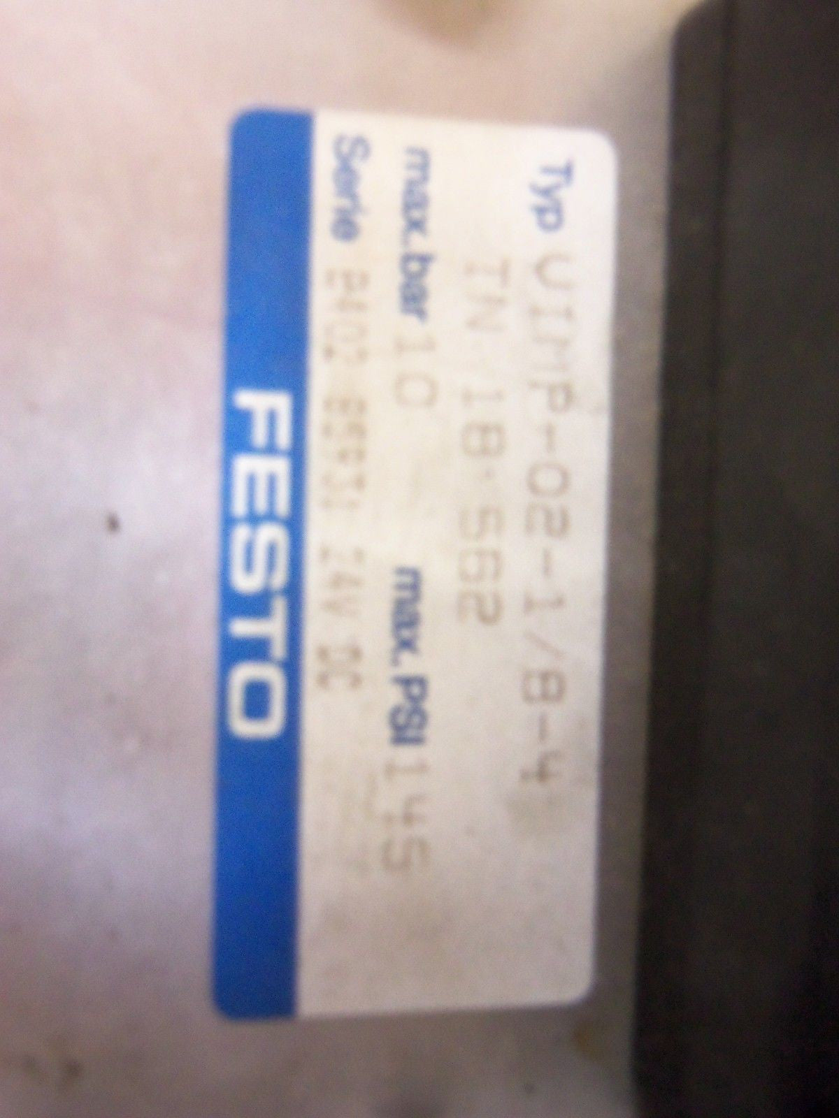 FESTO VIMP-02-1/8-4 MANIFOLD RAILS *USED*