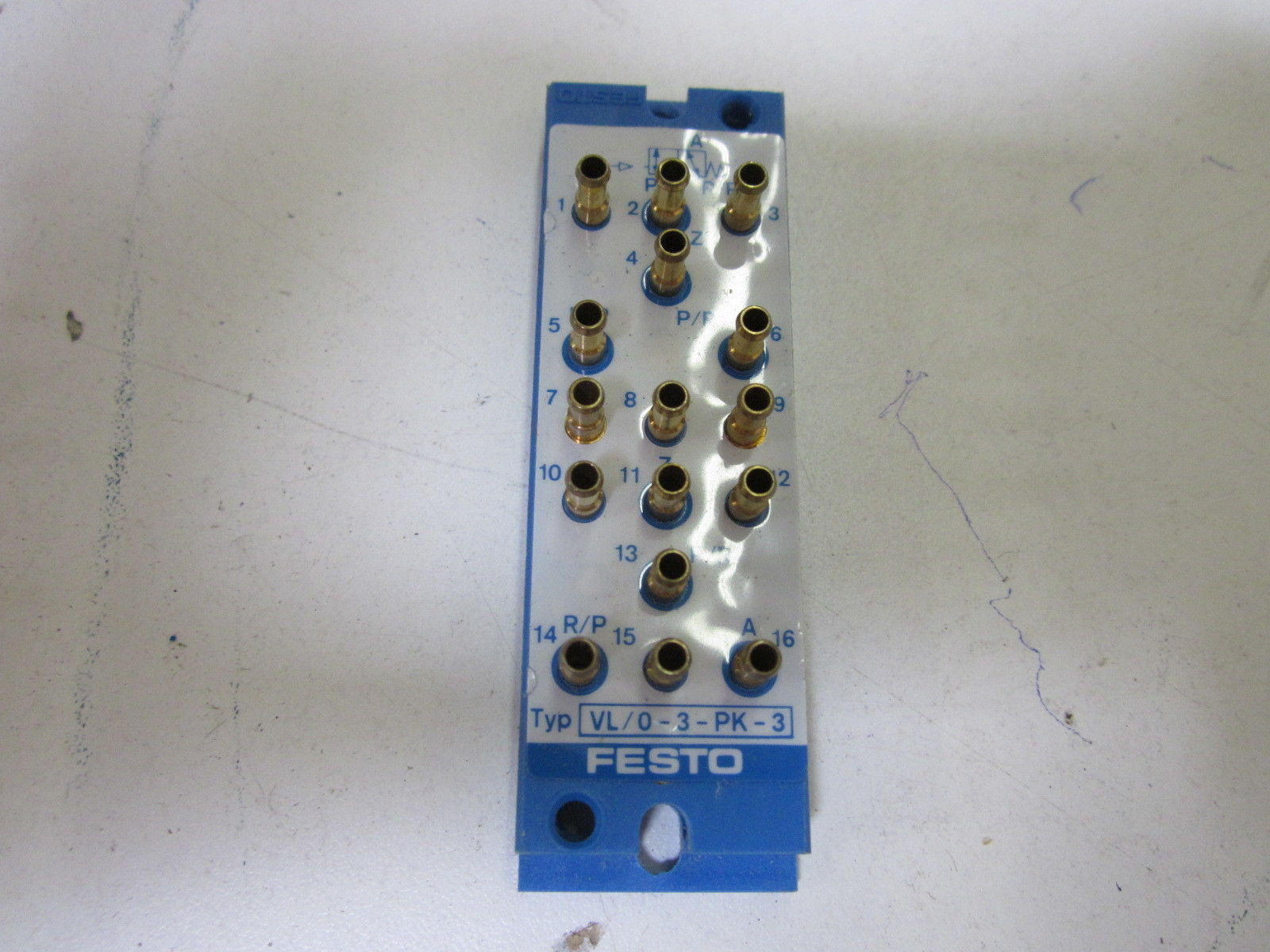 FESTO VL/0-3-PK-3 PNEUMATIC VALVE (AS PICTURED) *NEW NO BOX*