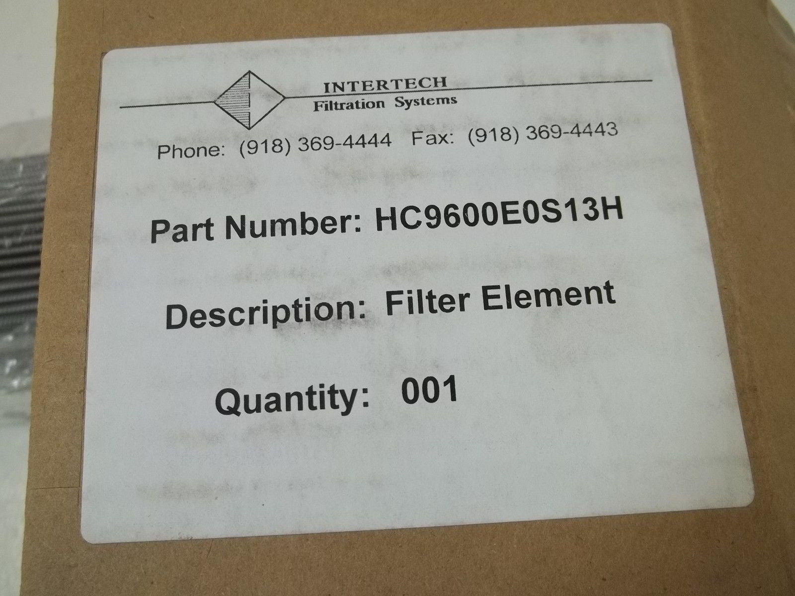 FILTRATION SYSTEMS HC9600E0S13H FILTER ELEMENT *NEW IN BOX*