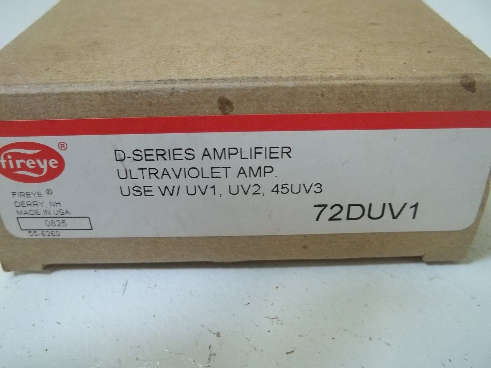 FIREYE 72DUV1 D-SERIES AMPLIFIER ULTRAVIOLET AMP. USE W/UV1,45UV3 *NEW IN BOX*