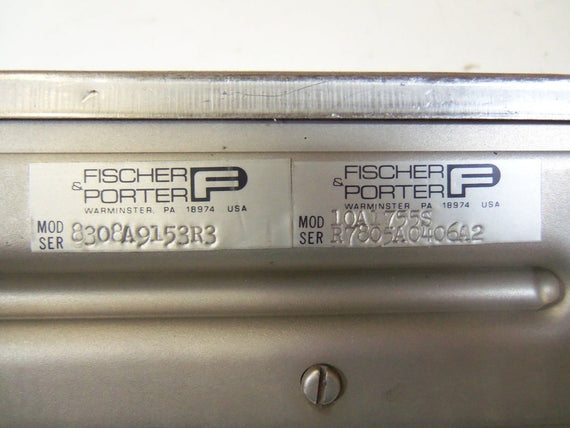 FISCHER & PORTER 8308A9153R3 FLOW METER MOD 10A1755S *USED*