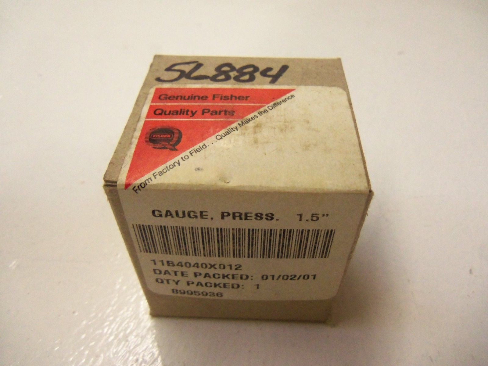 FISHER 11B4040X012 PRESSURE GAUGE 0-30 PSI *NEW IN BOX*