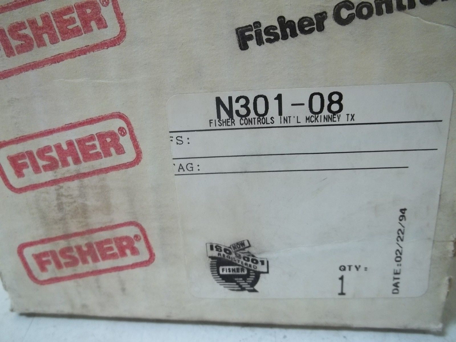 FISHER CONTROL N301-08 ANGEL VALVE *NEW IN BOX*