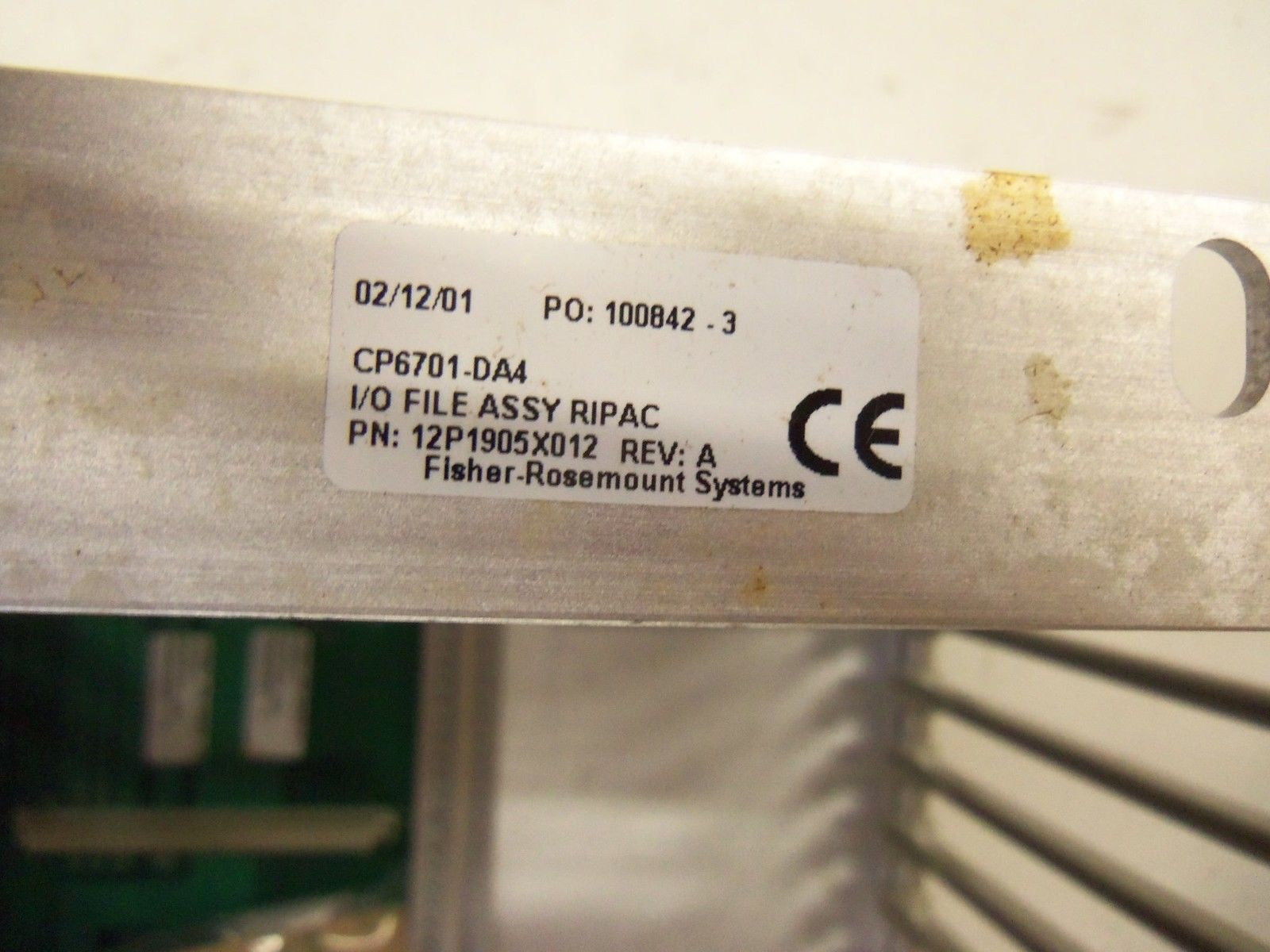 FISHER ROSEMOUNT CP6701-DA4 I/O FILE ASSY *NEW IN BOX*