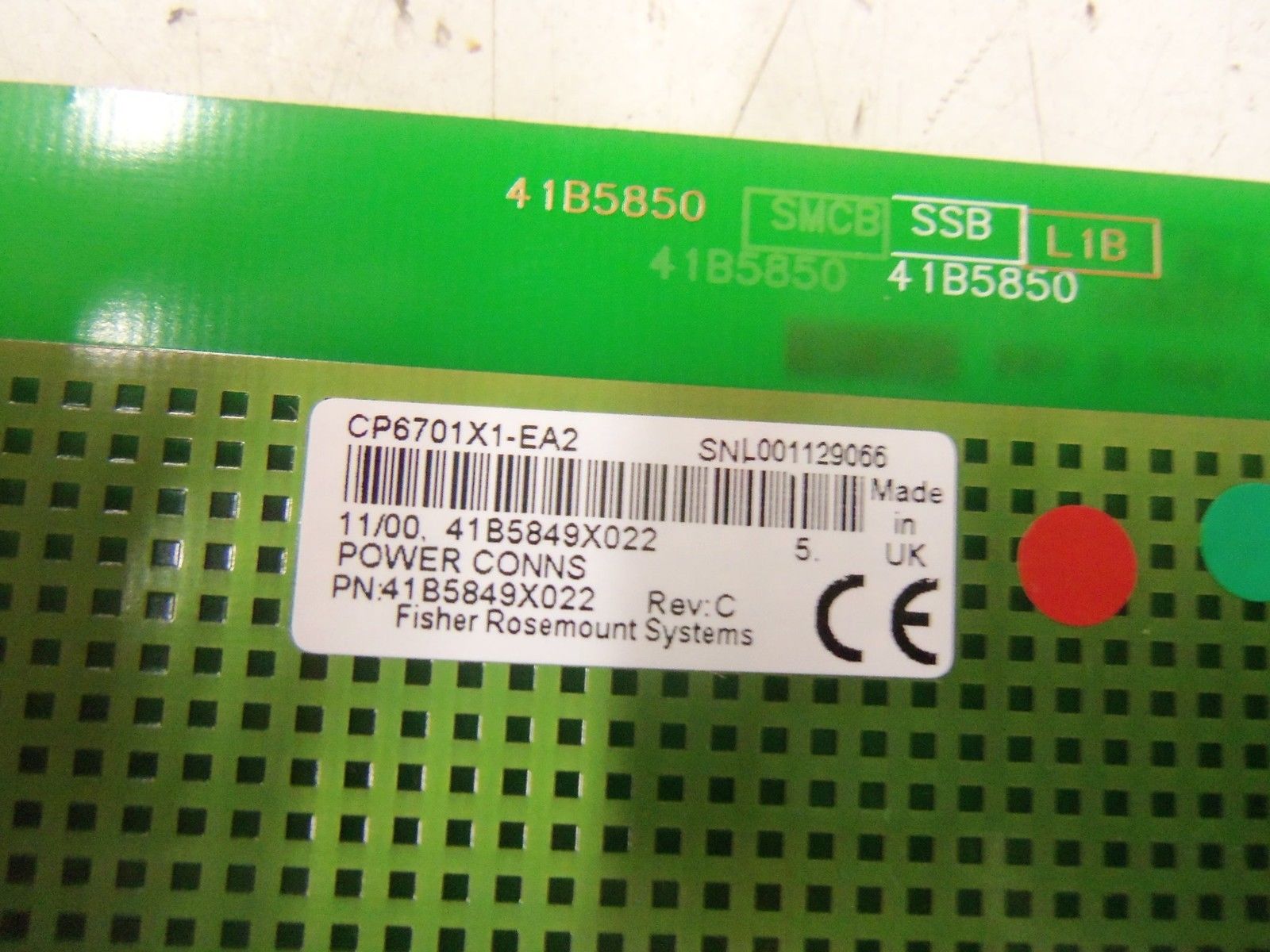 FISHER ROSEMOUNT CP6701X1-EA2 *USED*
