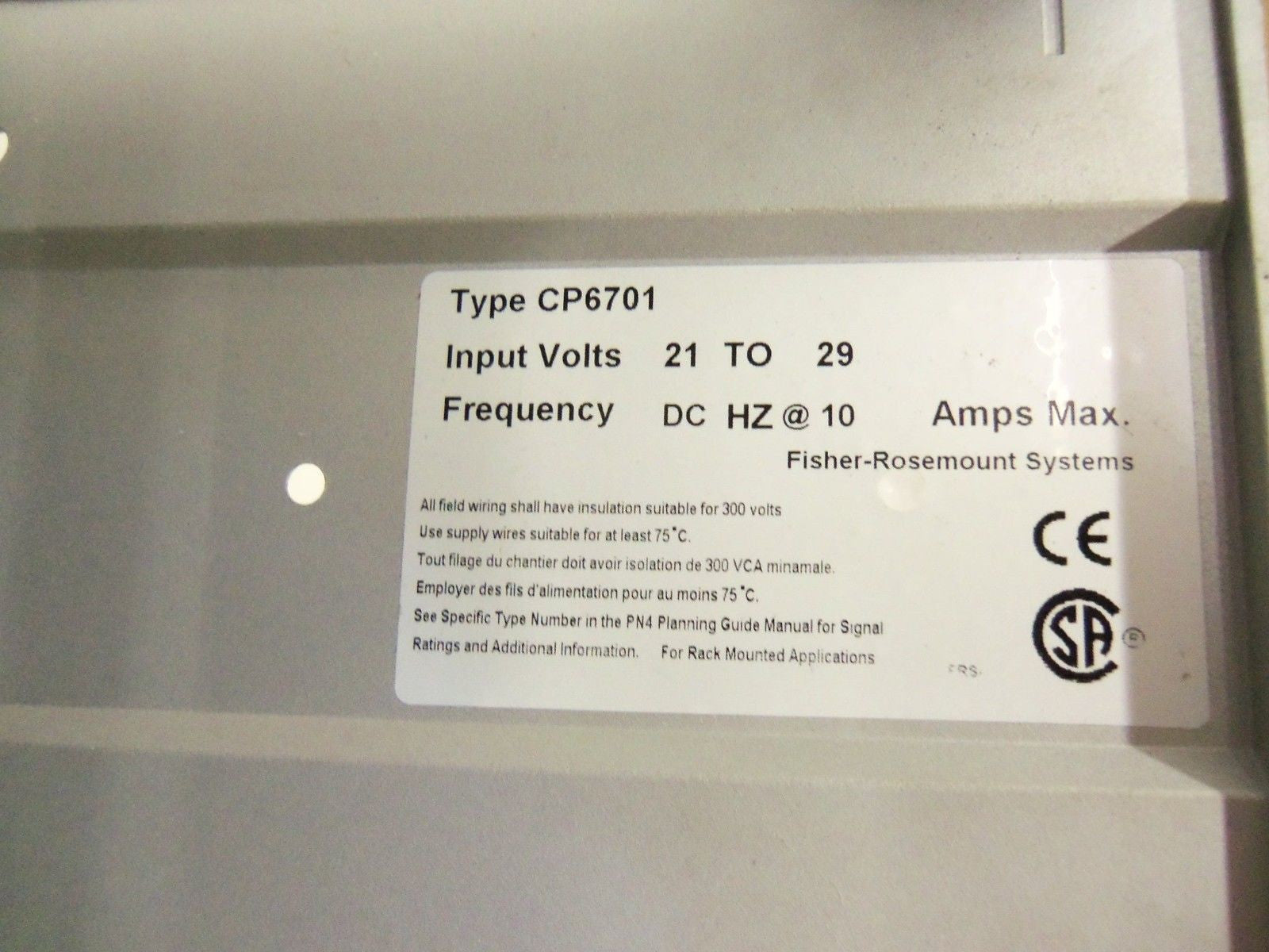 FISHER ROSEMOUNT CP6701X1-DA3 I/O ASSY *USED*