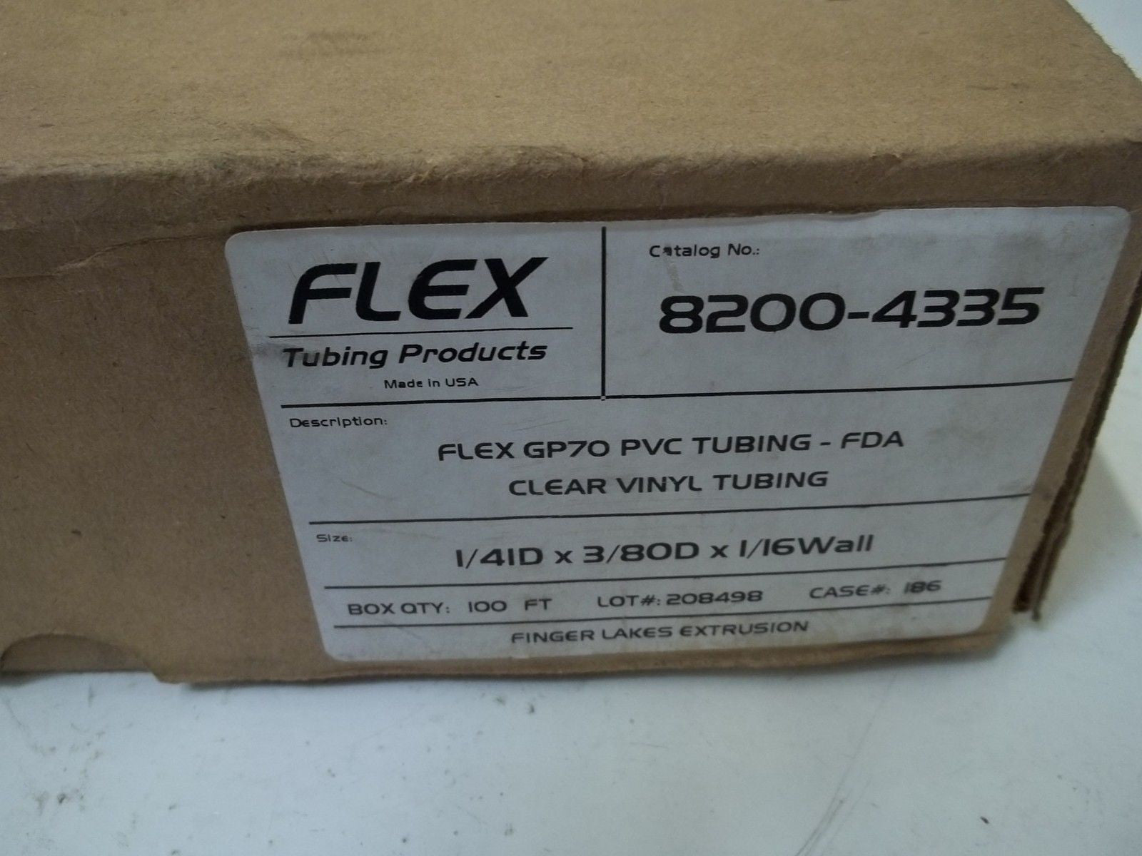 FLEX TUBING PRODUCTS 8200-4335 100FT *NEW IN BOX*