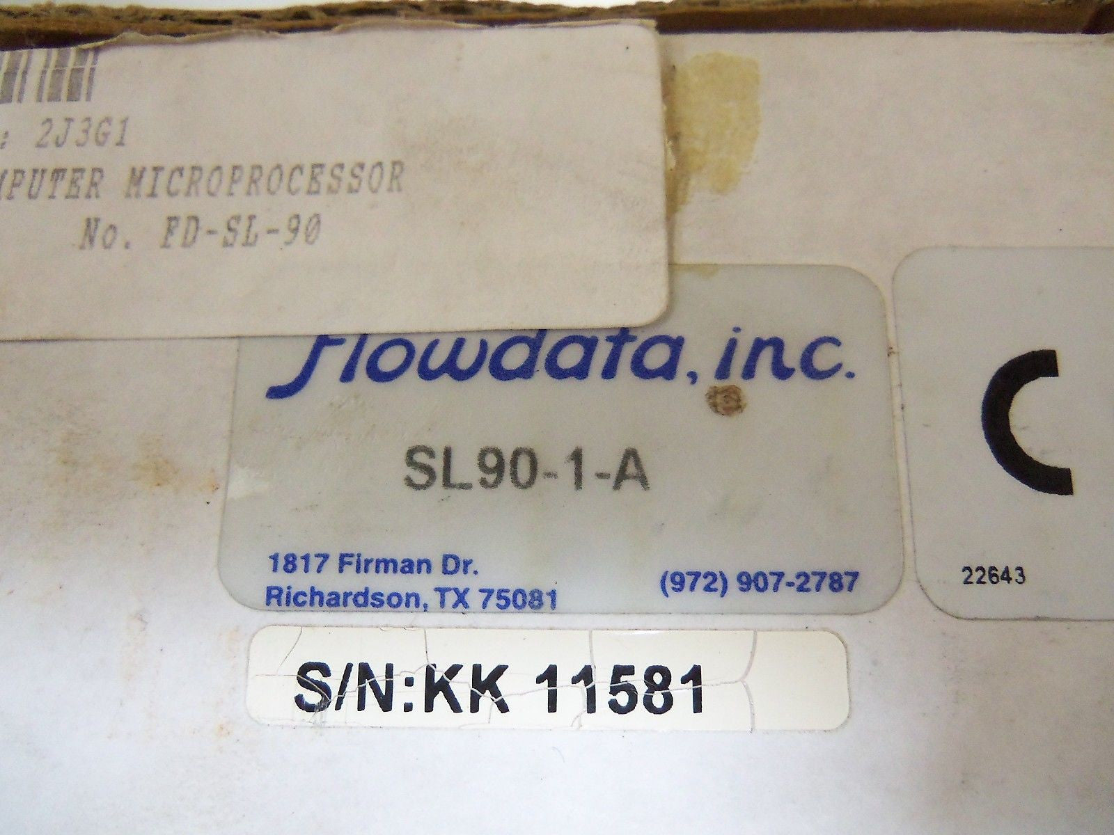 FLOWDATA SL90-1-A *NEW IN BOX*