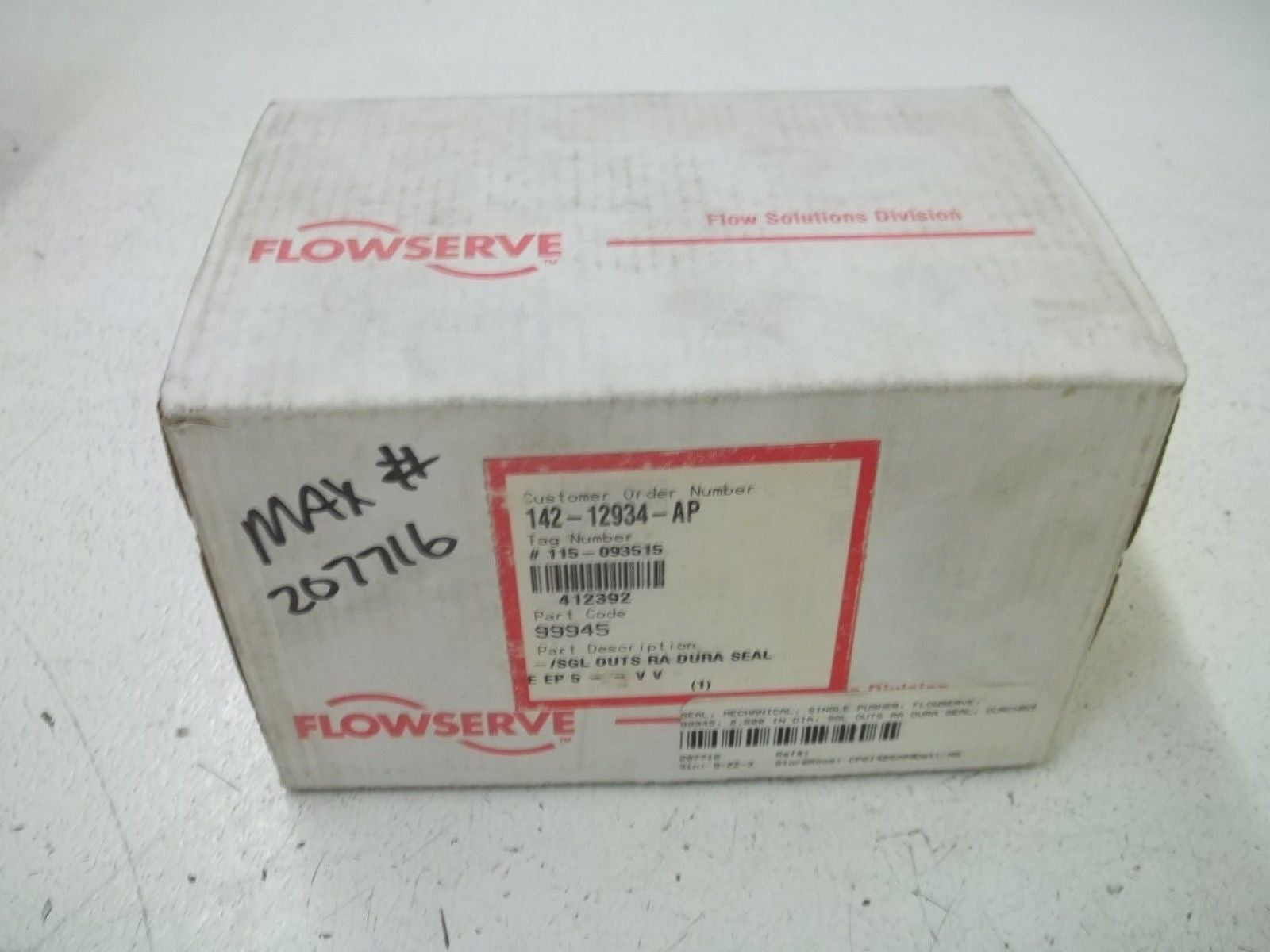 FLOWMETER 99945 DURA SEAL *NEW IN BOX*