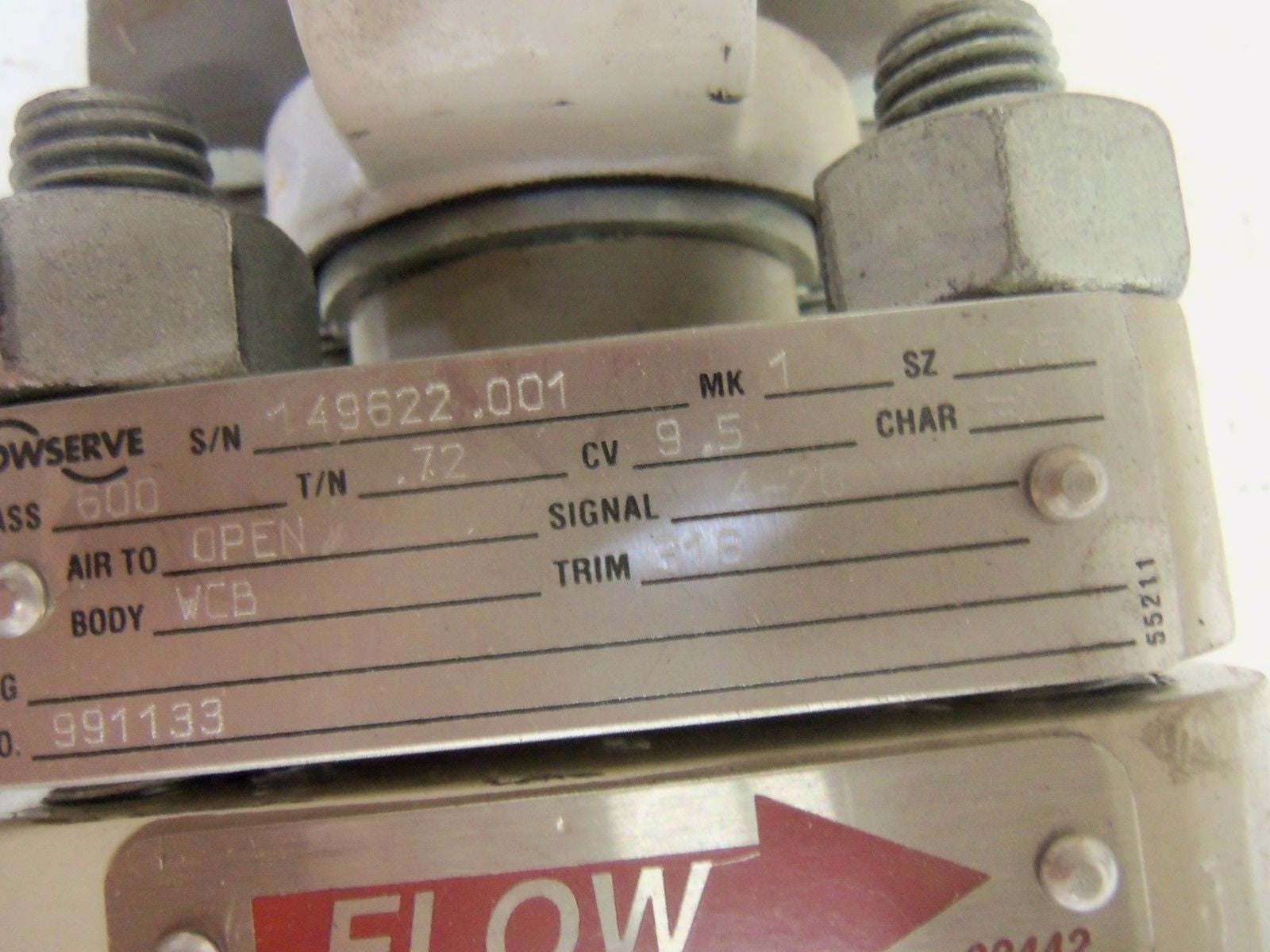 FLOWSERVE 991133 VALVE *USED*