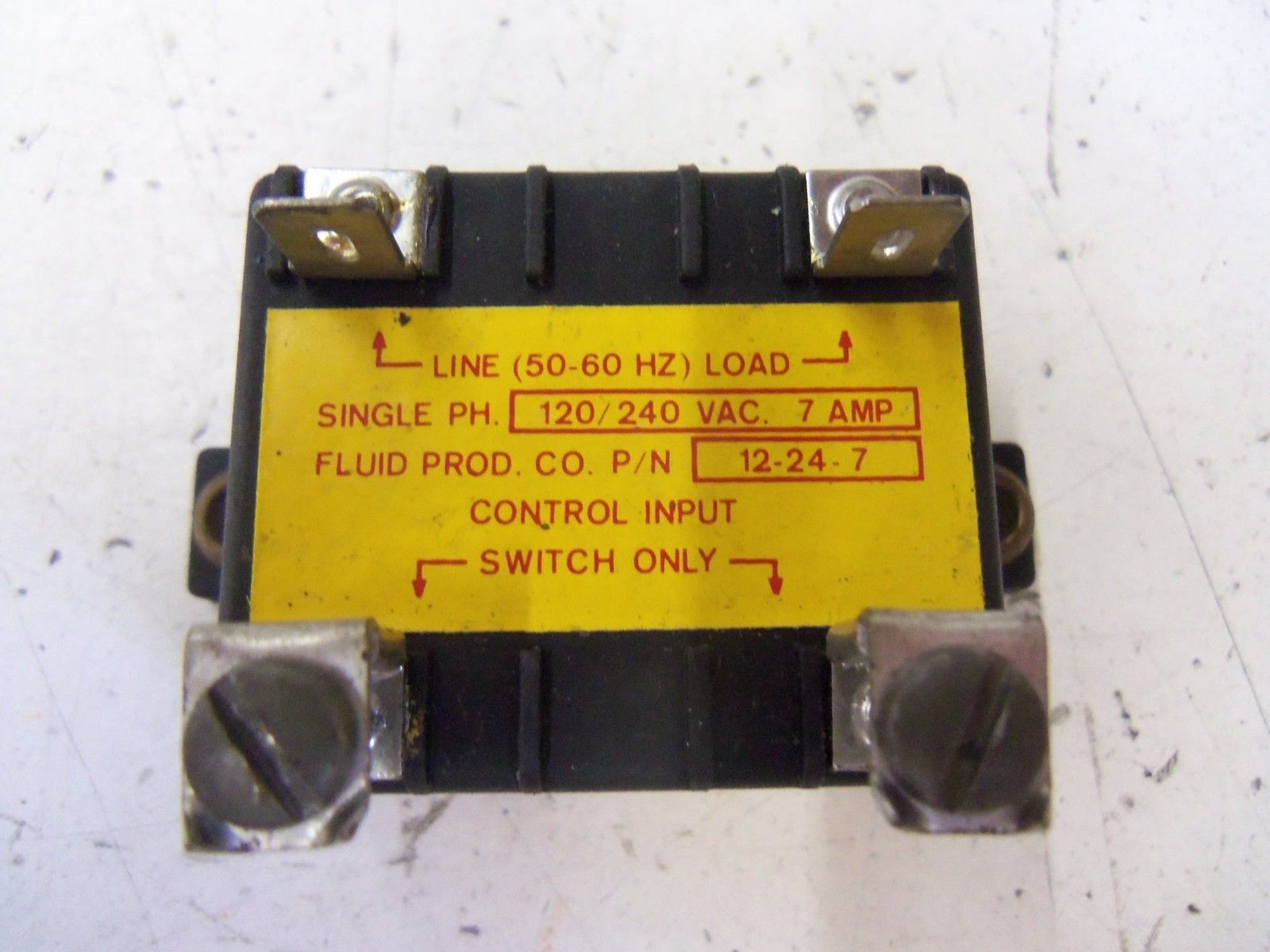 FLUID PRODUCTS CO. 12-24-7 *USED*