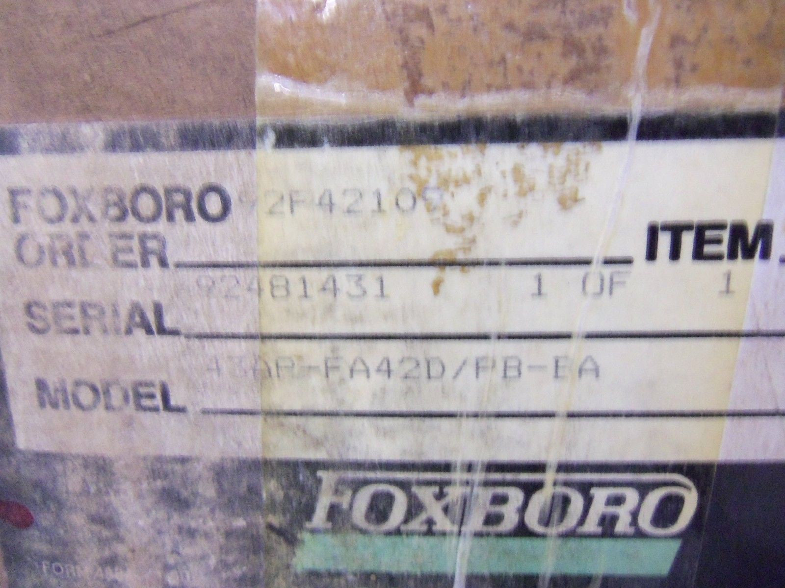 FOXBORO 43AP-FA42D/PB-BA *NEW IN BOX*