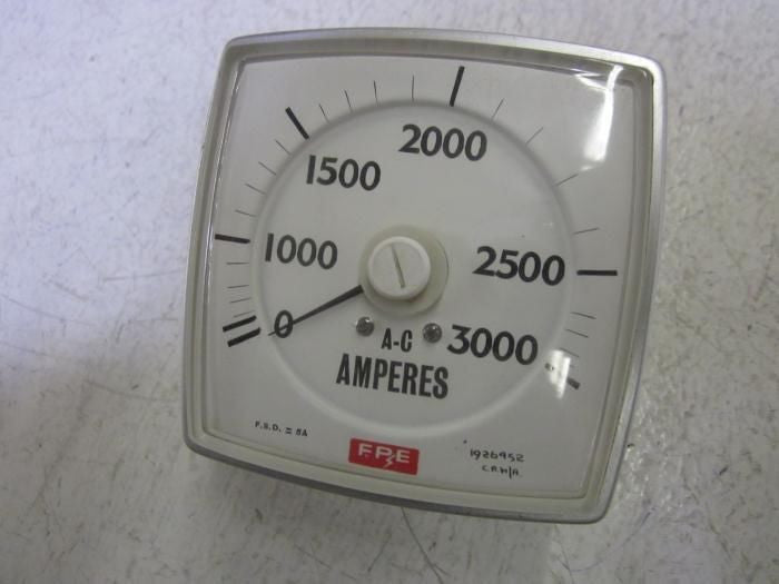 FPE 0-3000 A-C AMPERES METER *USED*
