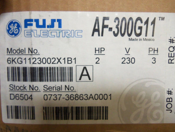 FUJI ELECTRIC AF-300G11 6KG1123002X1B1 AC DRIVE *NEW IN BOX*