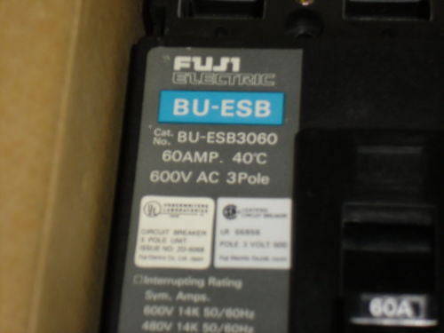 FUJI ELECTRIC CIRCUIT BREAKER BU-ESB3060 *NEW*