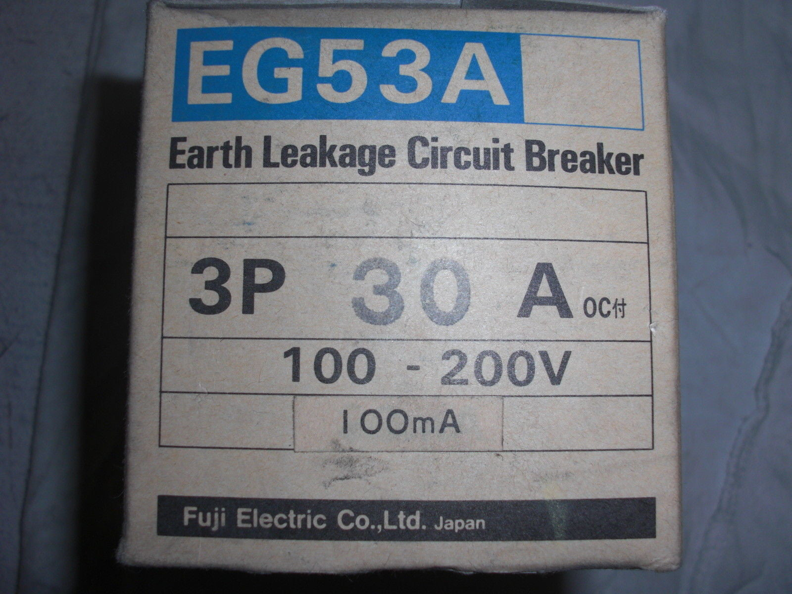 FUJI ELECTRIC EG53A CIRCUIT BREAKER *NEW IN BOX*
