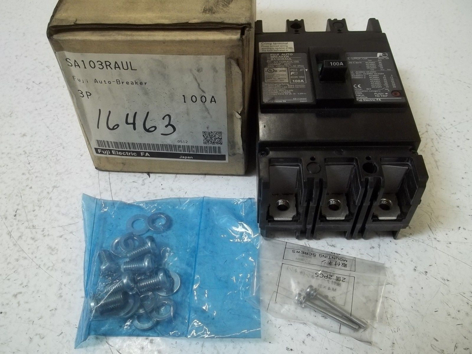 FUJI ELECTRIC SA103RAUL CIRCUIT BREAKER *NEW IN BOX*