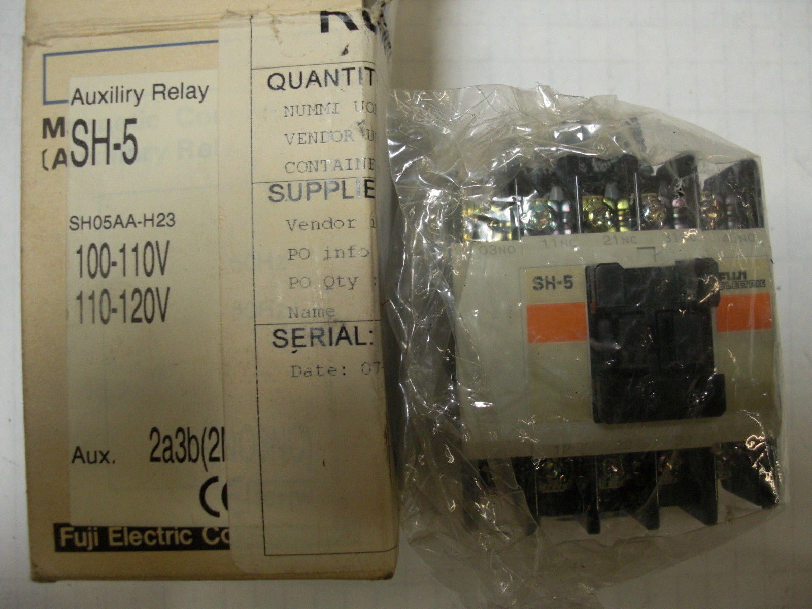 FUJI ELECTRIC SHO5AA TYPE SH-5 *NEW*