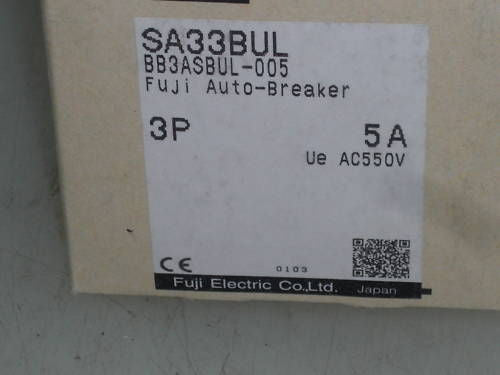 FUJI SA33BUL AUTO-BREAKER BB3ASBUL-005 *NEW*