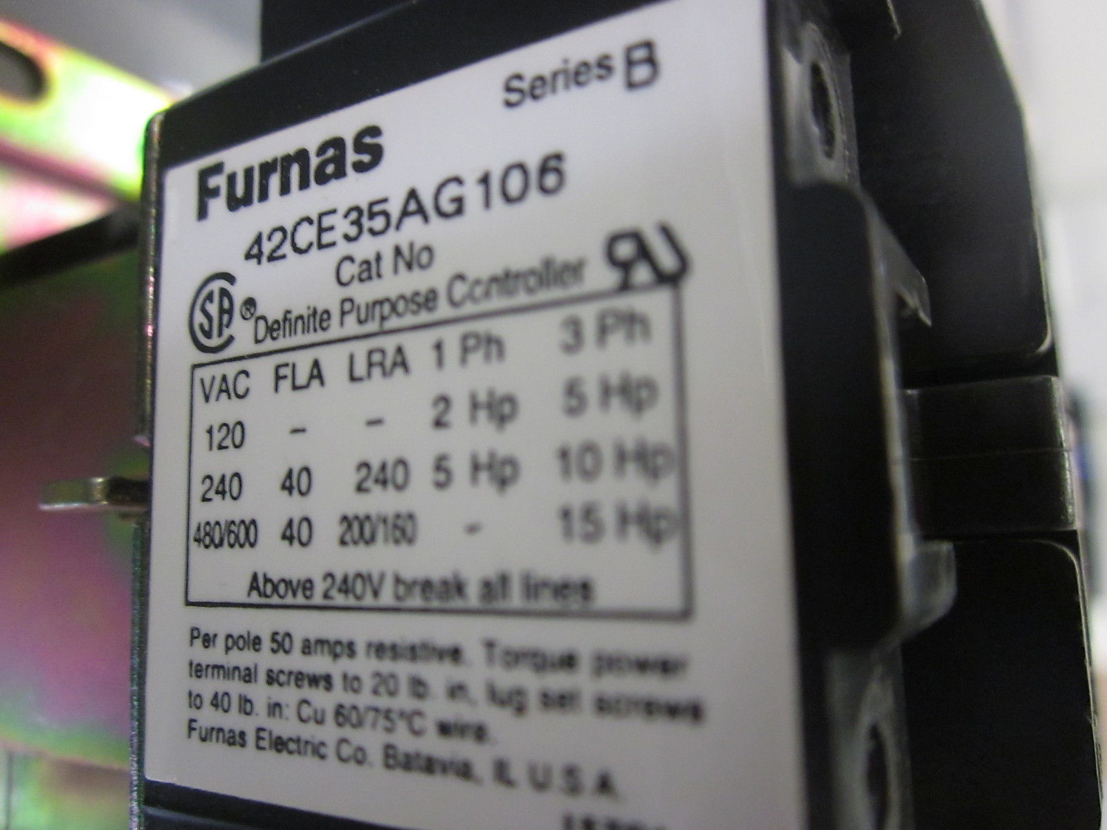 FURNAS 42CE35AG106 W/ ENCLOSURE *NEW NO BOX*